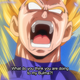 Vegeta screams in the Dragon Ball anime while turning into a super saiyan.